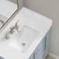37B Claudine 30" Single Bathroom Vanity in Soft Blue with Glossy White Composite Stone Top and Backsplash, , large
