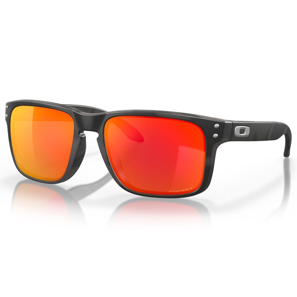 Oakley Men"s Sunglasses with Prizm Ruby Lenses in Black Camo, , large