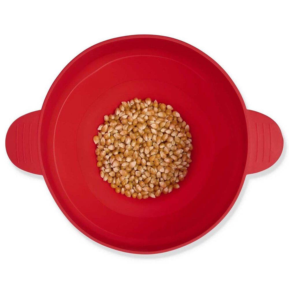HIC Kitchen Microwave Popcorn Popper in Crimson Red, , large