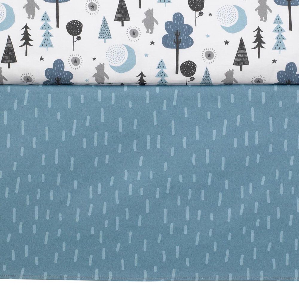 Lambs &amp; Ivy Pooh Bear 3-Piece Crib Bedding Set in Blue and Gray, , large