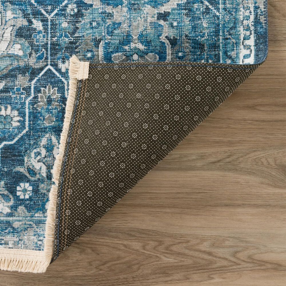 Dalyn Rug Company Marbella Transitional 2&#39;3&quot; x 7&#39;6&quot; Navy Runner, , large