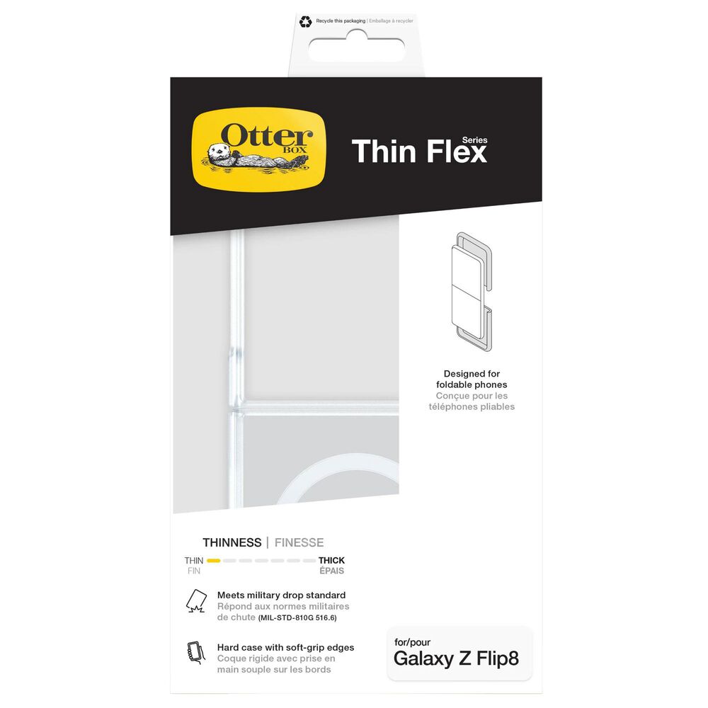OtterBox Thin Flex Magnetic Case for Samsung Galaxy Z Flip8 in Clear, , large