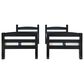 Linon Home Decor Levi Twin Over Twin Bunk Bed in Black, , large