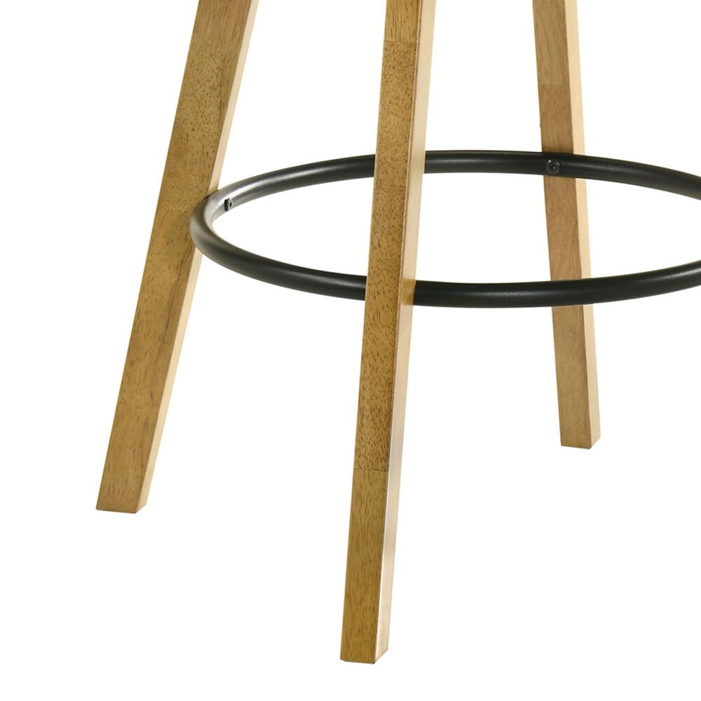 Armen Living Callah Swivel Bar Height Stool in Amber Glow, , large