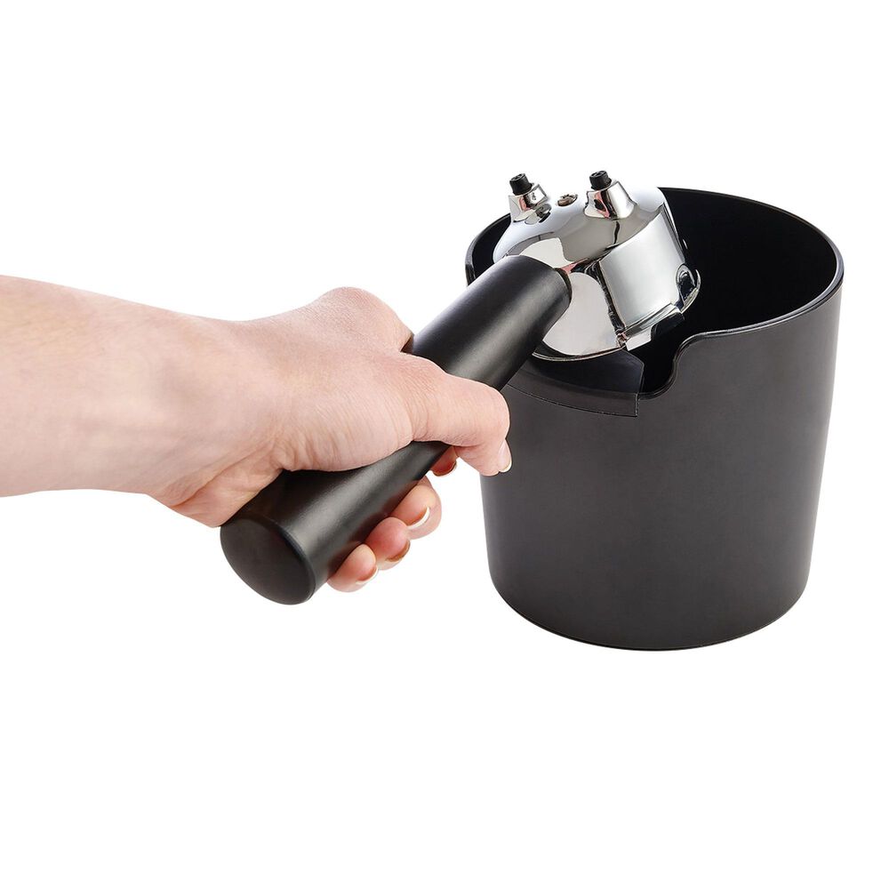Fino Mess-Free Espresso Knock Box in Black, , large