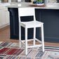 Linon Home Decor Devin Counter Stool in White (Set of 2), , large