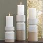 Ashley Hurston 3-Piece Candle Holder Set in Brown and Ivory, , large