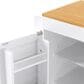 HOMLUX 74.8" Kitchen Island with Extendable Dining Table in White and Natural, , large