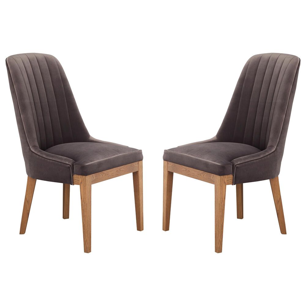 Moe's Home Collection Mia Dining Chair in Grey (Set of 2), , large