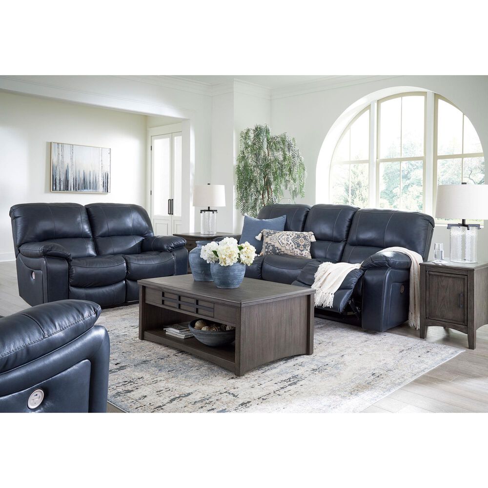 Ashley Leesworth 3-Piece Power Reclining Living Room Set in Ocean, , large