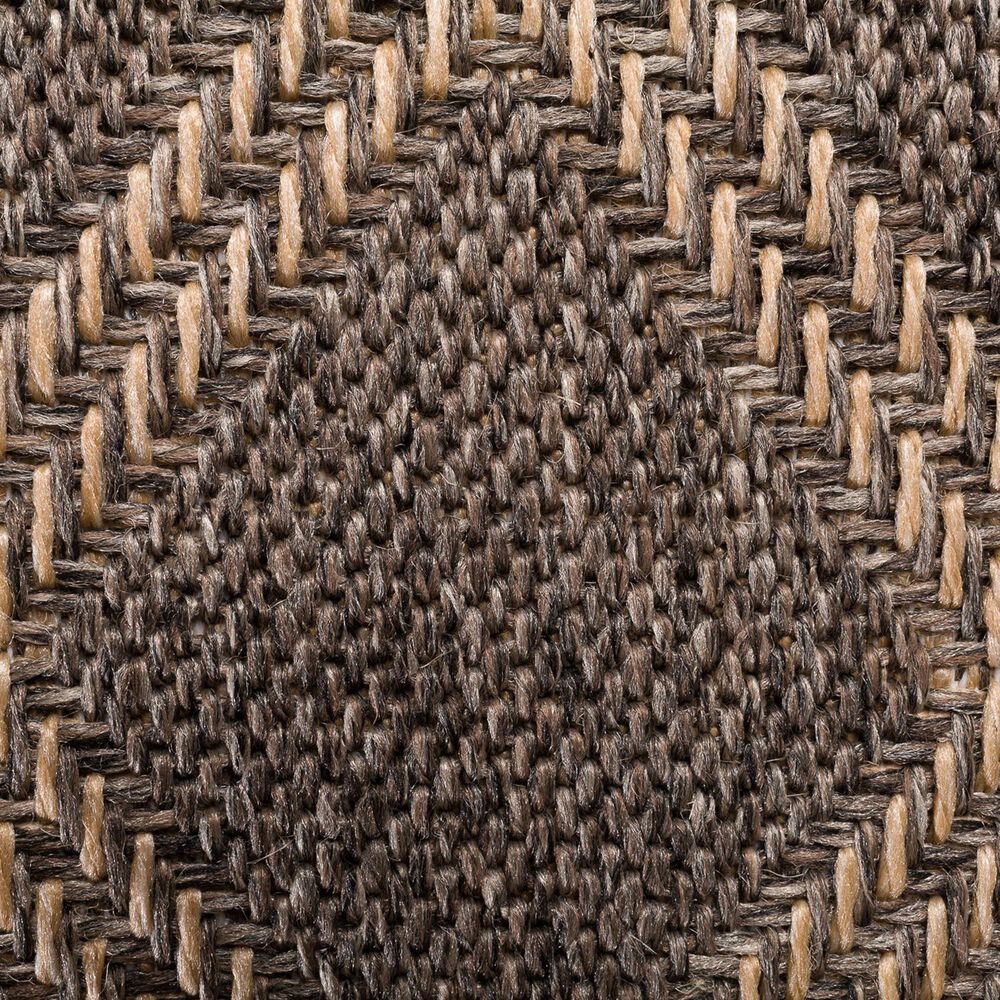 Central Oriental Santorini Diamond 5&#39;3&quot; x 7&#39;7&quot; Pebble and Natural Area Rug, , large