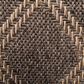 Central Oriental Santorini Diamond 5"3" x 7"7" Pebble and Natural Area Rug, , large