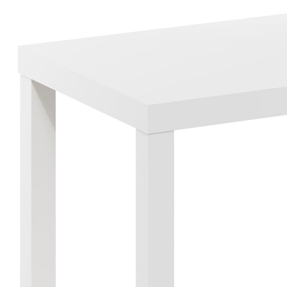 HOMLUX Rectangular Coffee Table in White, , large