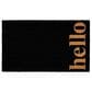 Callaway Vertical Hello  1"5" x 2"5" Black and Natural Door Mat, , large