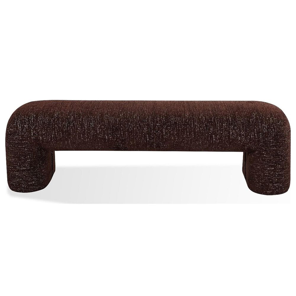 Urban Home Anansi Mocoa Upholstered Bench in Mongoose, , large