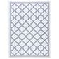 Safavieh Bermuda 8" x 10" Ivory and Charcoal Indoor/Outdoor Area Performance Rug, , large
