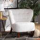 Baxton Studio Cabrera Accent Chair in White, , large