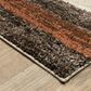 ROW by Oriental Weavers Gemma Brown, Rust and Beige 5"3" x 7" Area Rug, , large