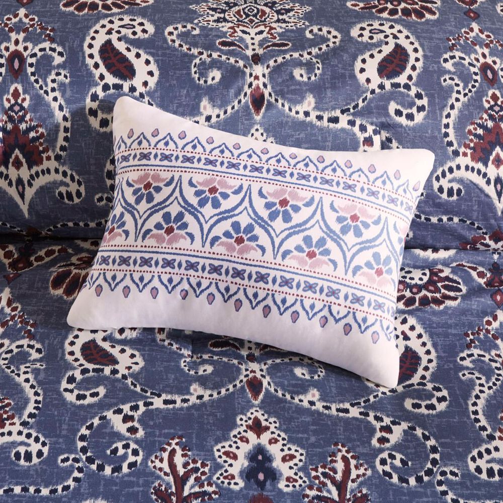 Hampton Park Calico 8-Piece Queen Comforter Set in Purple, , large
