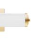 Hunter Holly Grove 18" 2-Light Vanity with Cased White Shade in Alturas Gold, , large