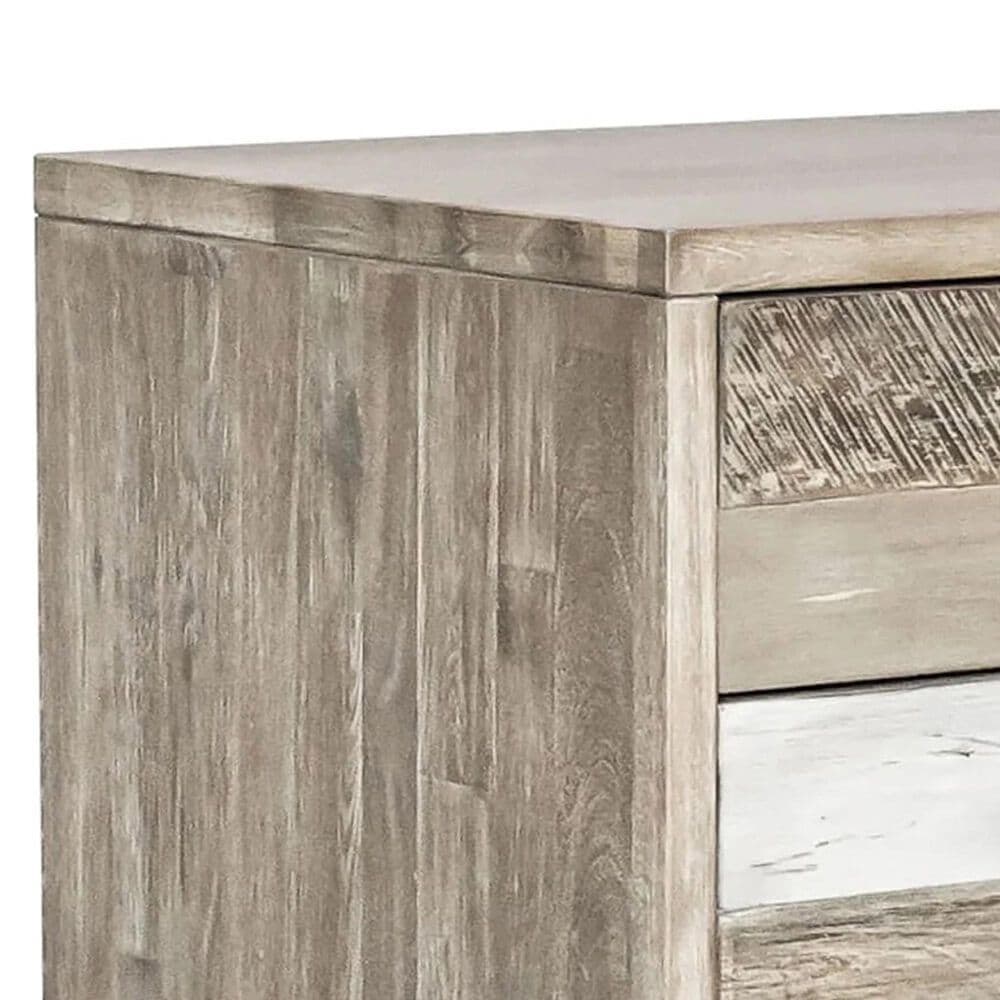 Blue River Bridges 2-Drawer Nightstand in Natural and Gray, , large