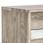 Blue River Bridges 2-Drawer Nightstand in Natural and Gray, , large