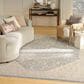Nourison Retreat Ivory and Blue 7"10" x 10" Area Rug, , large