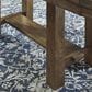 Ashley Moriville Trestle Dining Table and 6 Side Chairs in Grayish Brown, , large