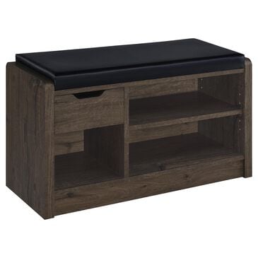 Coaster Arrington Storage Bench in Smoked Oak, , large