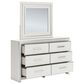 Ashley Zuraleus 5-Piece King Upholstered Panel Bedroom Set in Matte White, , large