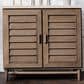 James Martin Vanities Portland 36" Single Bathroom Vanity in Whitewashed Walnut with 3 cm Eternal Marfil Quartz Top and Rectangular Sink, , large
