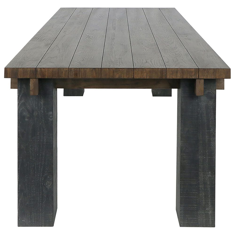 Classic Home Duncan 90&quot; Dining Table in Suede Brown and Carbon Black - Table Only, , large