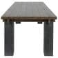 Classic Home Duncan 90" Dining Table in Suede Brown and Carbon Black - Table Only, , large
