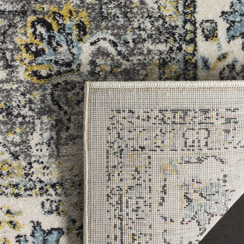 Safavieh Evoke EVK220B 2&#39;2&quot; x 5&#39; Grey and Gold Runner, , large
