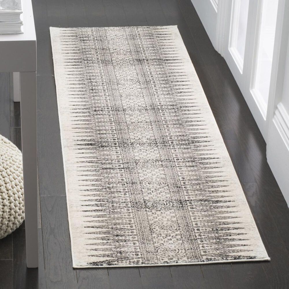 Safavieh Evoke EVK226D-29 2&#39;2&quot; x 9&#39; Ivory/Grey Runner, , large