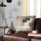 Safavieh Karlie 20" Square Throw Pillow in Beige and Ivory, , large