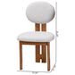 Baxton Studio Kacela Side Chair with Light Grey Cushion in Walnut Brown (Set of 2), , large