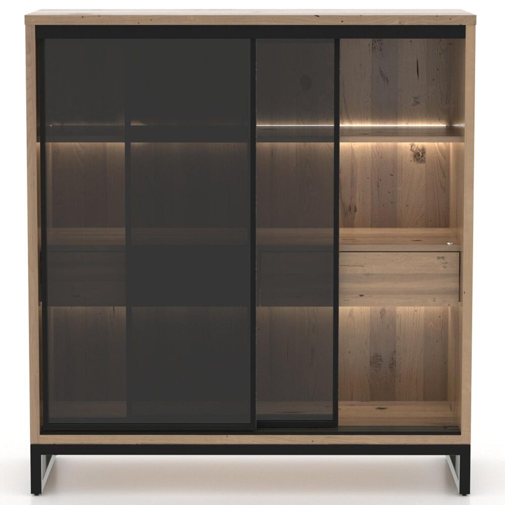 Declan Dining Loft 2-Door Buffet in Pecan Washed and Smoked, , large