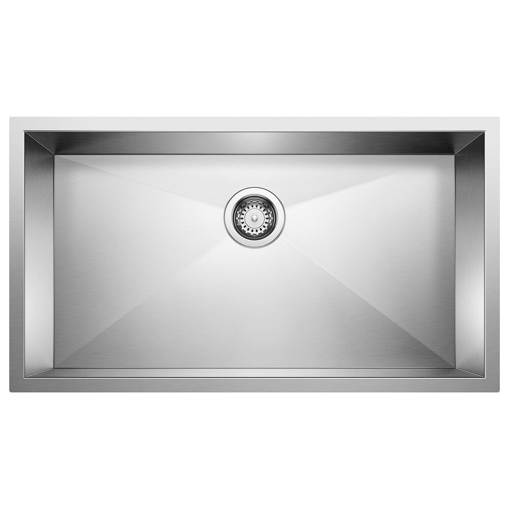 Blanco Precision R0 32" Super Single Bowl Kitchen Sink in Stainless Steel, , large