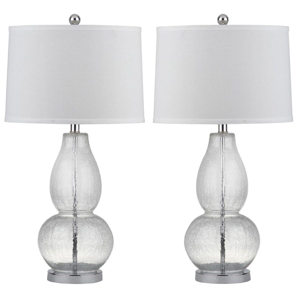 Safavieh Mercurio 28.5" Double Gourd Lamp in Clear (Set of 2), , large