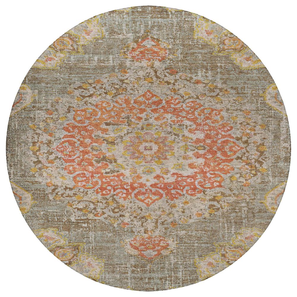 Dalyn Rug Company Tabrook TB11 Brown 8" Round Area Rug, , large