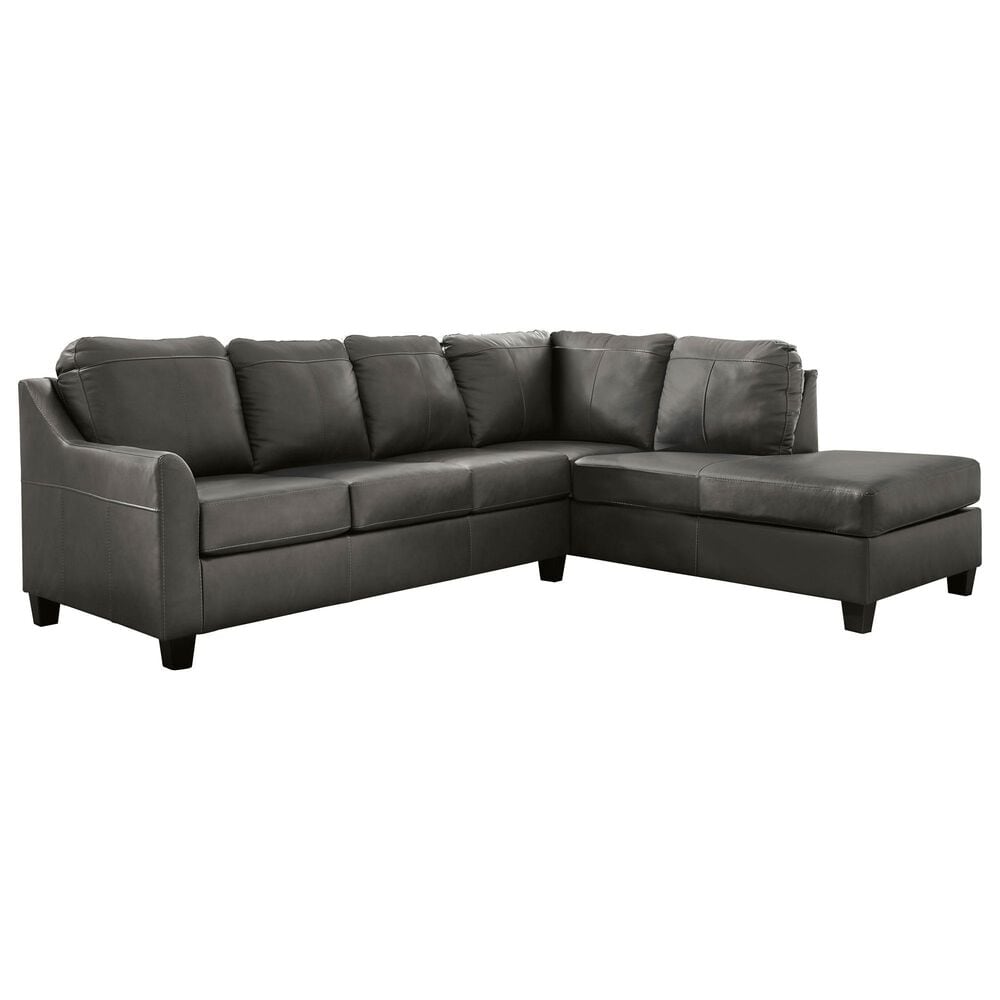 Ashley Valderno 2-Piece Right Facing Sectional with Chaise in Fog, , large