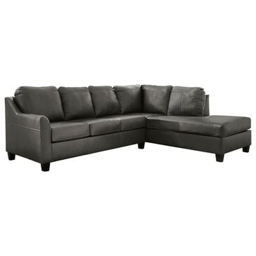 Ashley Valderno 2-Piece Right Facing Sectional with Chaise in Fog, , large