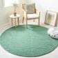Safavieh Vision 6"7" Round Light Green Area Rug, , large
