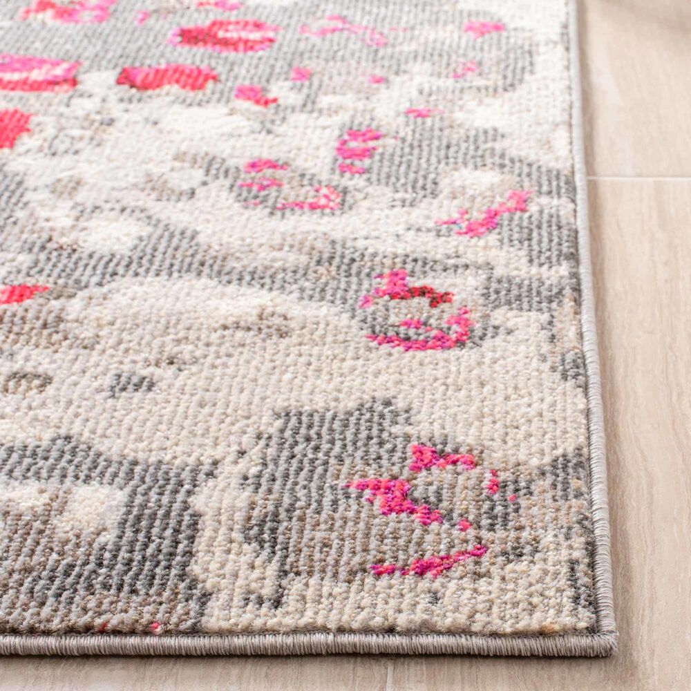 Safavieh Madison MAD425R 6&#39; x 9&#39; Grey and Red Area Rug, , large
