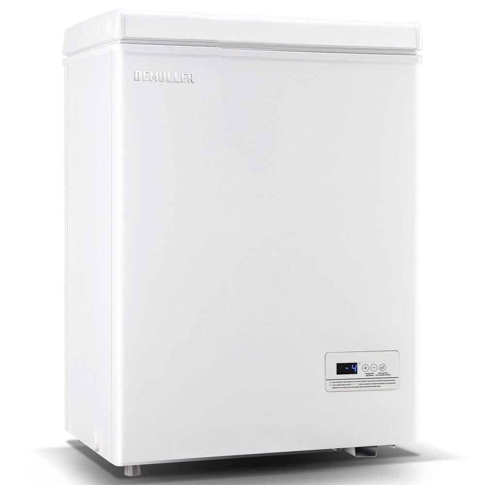 HOMLUX 3.5 Cu. Ft. Deep Chest Freezer with Removable Basket in White, , large