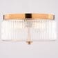 Vaxcel Riverside 2-Light Flush Mount in Muted Brass, , large