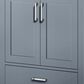 Lexora Home Jacques 30" Single Bathroom Vanity in Dark Grey with 2 cm White Carrara Marble Top and Rectangular Sink, , large