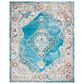 Safavieh Aria ARA116M 9" x 12" Blue and Ivory Area Rug, , large