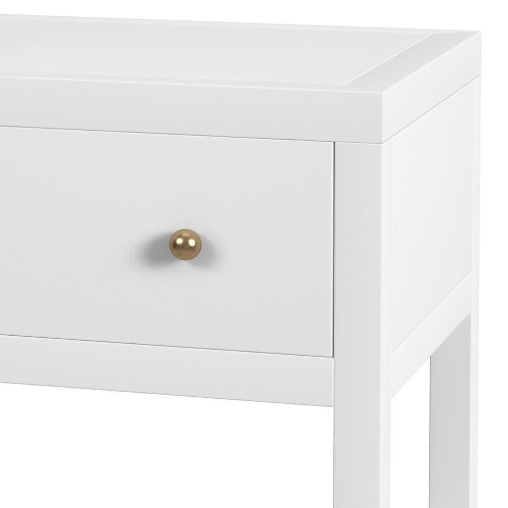 Butler Specialty Company Nora 1-Drawer 21" Nightstand in Smooth White, , large